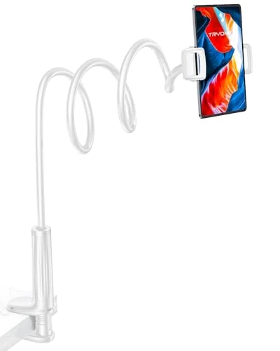 TRYONE Gooseneck Phone & Tablet Holder - Swivel Base Adjustable Arm