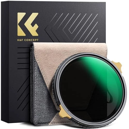 K&F CONCEPT ND2-32 & Polarising Filter (CPL) 82 mm 2-in-1 Multifunctional Filter (Nano-Xcel Pro Series)