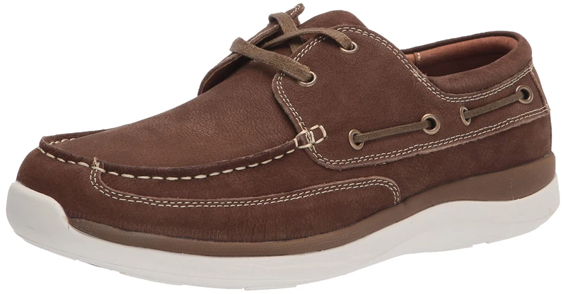 Propét Men's Pomeroy Boat Shoe, Timber, 8.5 UK