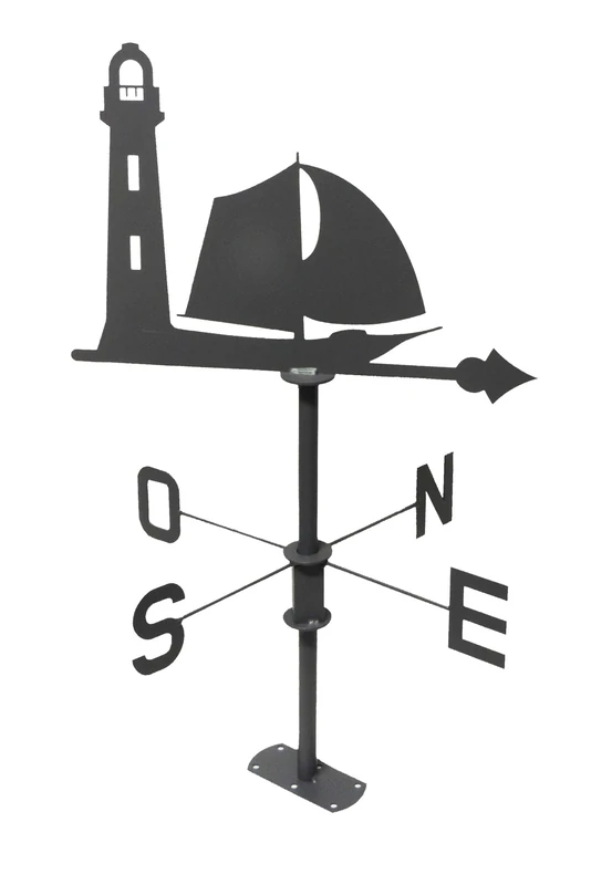 Louis Moulin Weathervane Sailing Boat Anthracite 45 x 74 cm, Grey