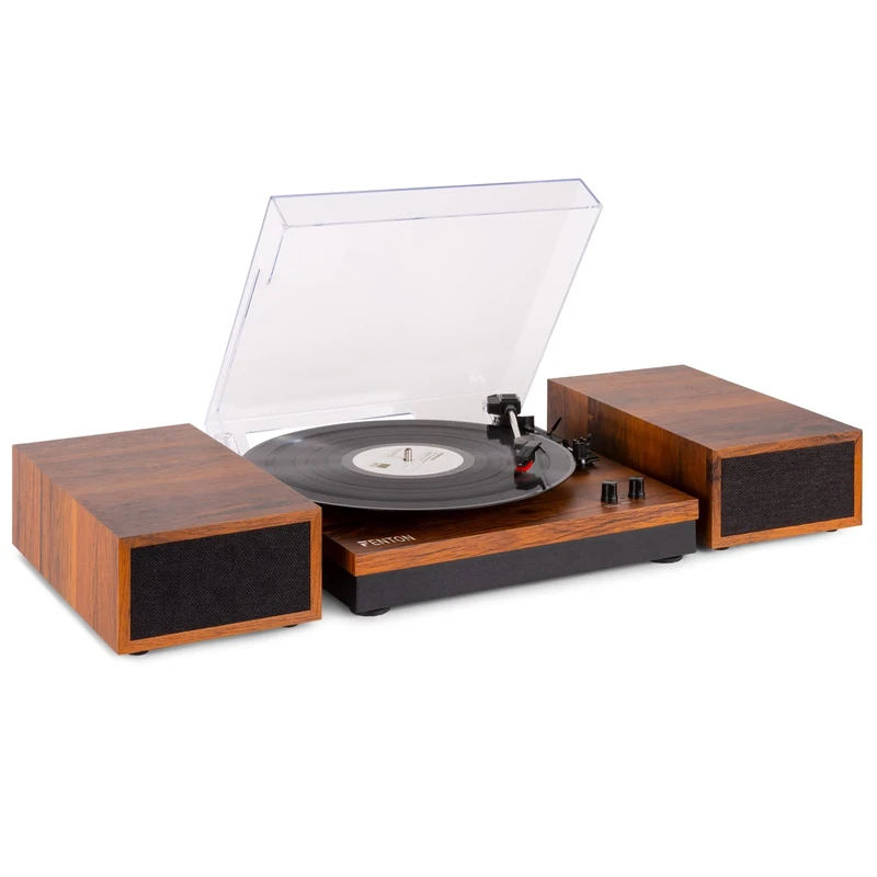 Fenton RP165B Bluetooth Record Player - 3 Speed Turntable, 50W Audio