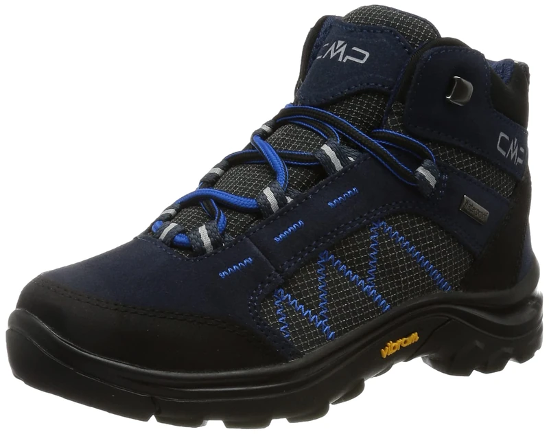 C.P.M. 31Q9674 Unisex Kids’ Kids Thiamat Mid 2.0 Trekking Shoe Wp, Black Blue, 10 UK