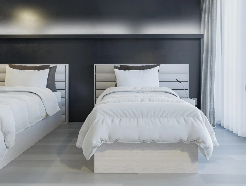 Italian Bed Linen Winter Duvet Flame Retardant, White, Single