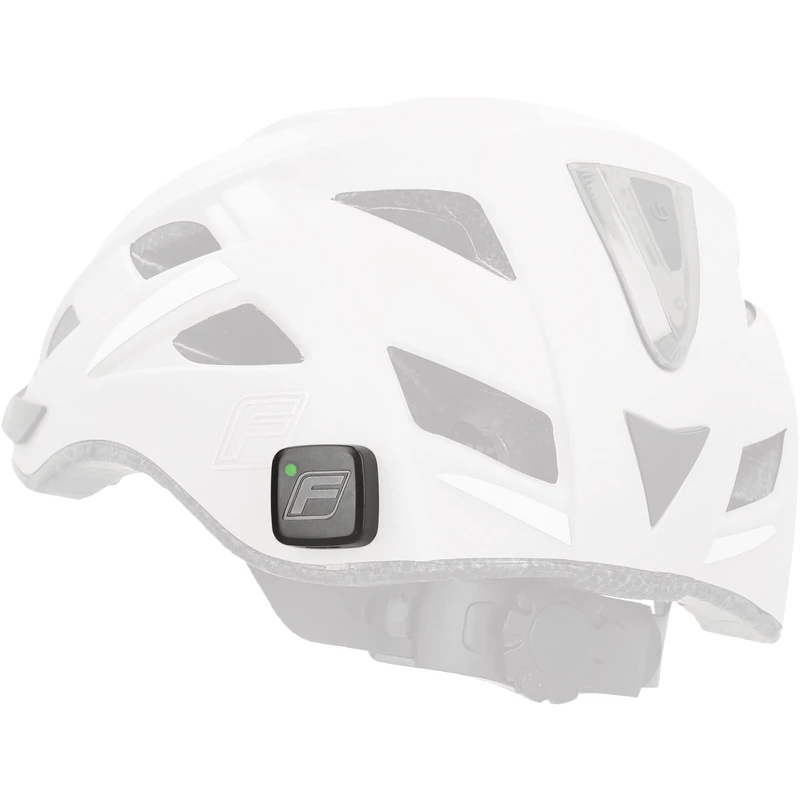 FISCHER FIND.U Crash Sensor 2.5 x 2.5 cm USB Charging Alarm LED Status LED Plastic with Lithium Ion Battery Attachment with 3M Adhesive Pad for Bike, Skiing & Riding