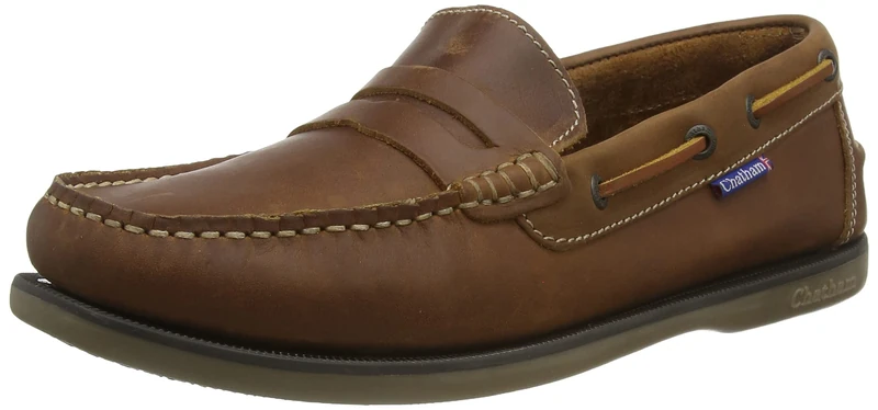 Chatham Men's Shanklin Boat Shoe, Tan, 14 UK