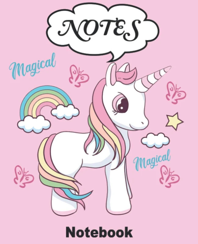 Unicorn Composition Notebook: Wide Ruled Paper Notebook Journal / School notebooks for girls unicorn Turquoise / 100 Page Blank Lined Workbook for Teens Kids Students Girls for Homeschool College