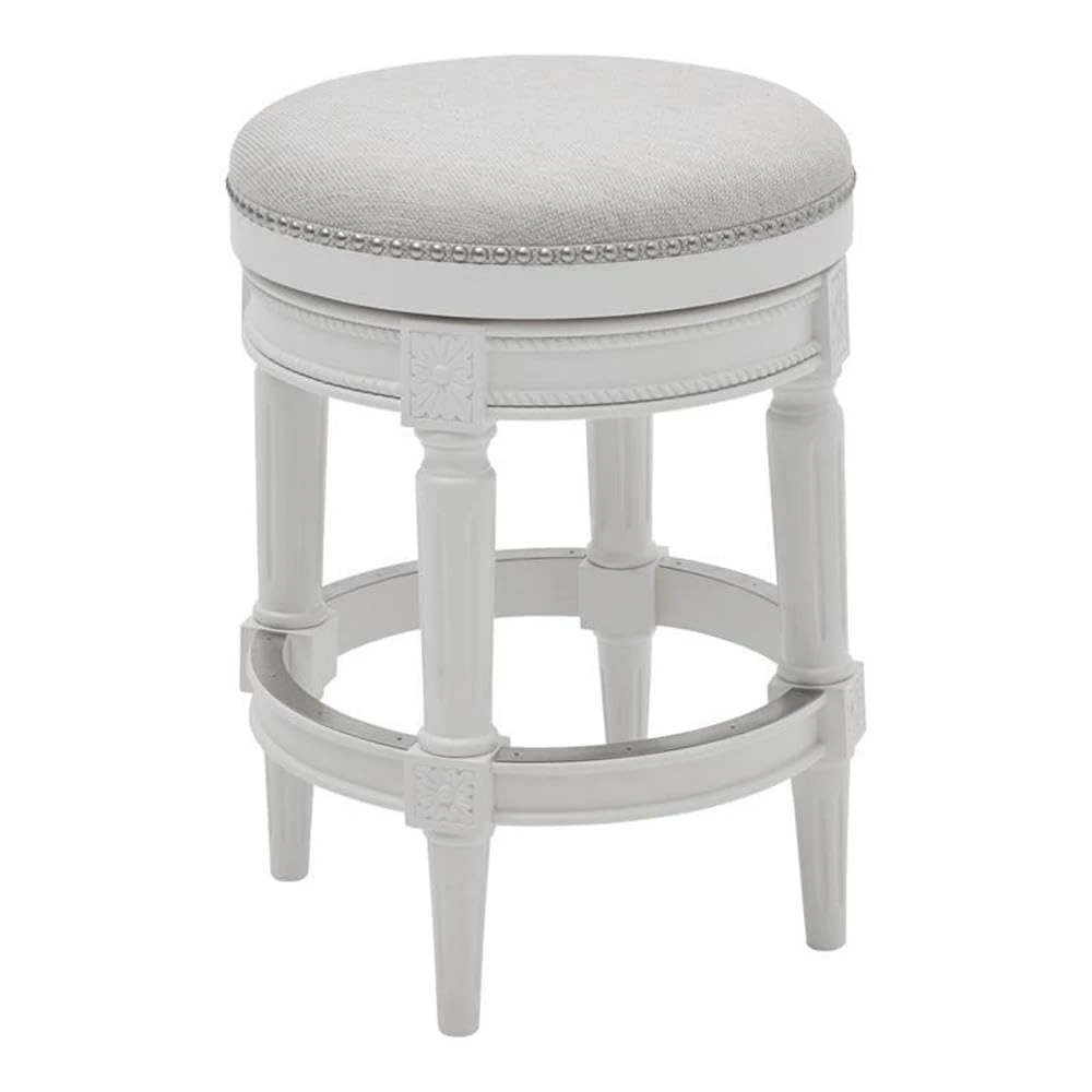 NewRidge Home Goods Backless Chapman Counter Height Stool White (NR107184-FCS-AW)