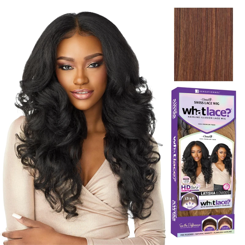 Sensationnel HD Lace Front Wig Cloud 9 What Lace Swiss Lace 13X6 Latisha (FLAMBOYAGECHOCOLATE)