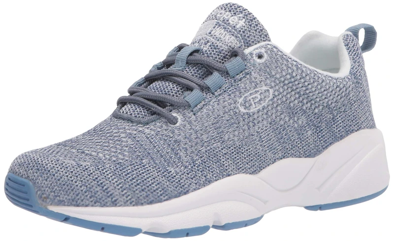 Propét Women's Stability Fly Sneaker, Denim/White, 8.5 UK