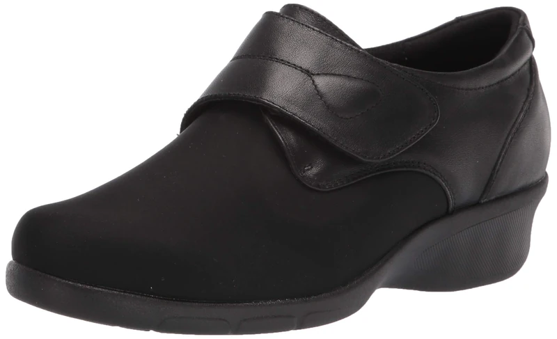 Propét Women's Wilma Oxford Flat, Black, 7.5 UK