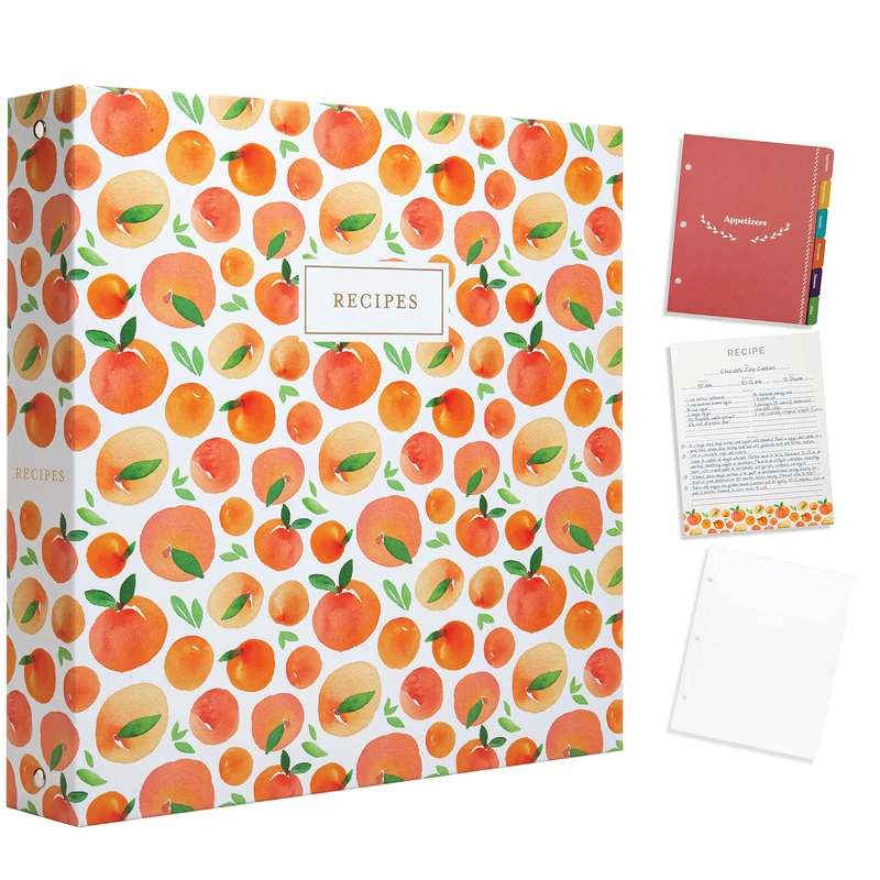 Jot & Mark 8.5 x 11 Recipe Binder with 30 Dual-Sided Pages