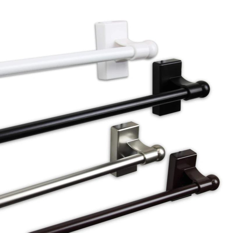 Rod Desyne 7/16 in Magnetic Rod, 48-84 inch, Black