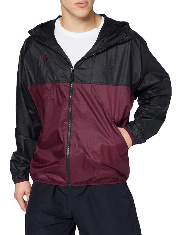 Nike M Nrg Acg Lightweight Jkt Men's Sports Jacket, mens, sport jacket, CK7238, Black/Dark Beetroot, L