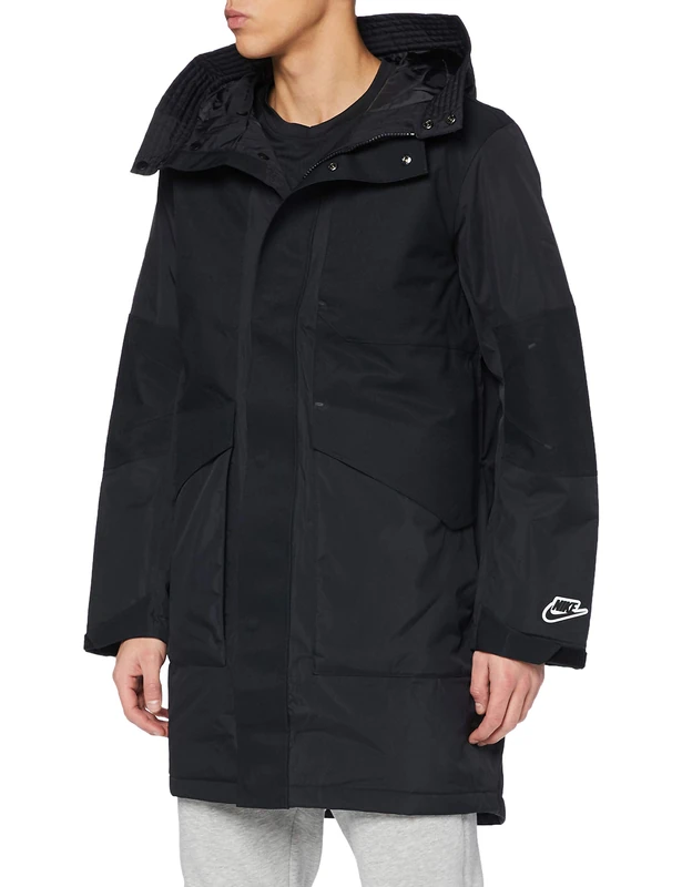 NIKE M Nsw Syn Fil Parka Hyprshld Men's Sports Jacket, mens, sport jacket, CZ2867, Black, M