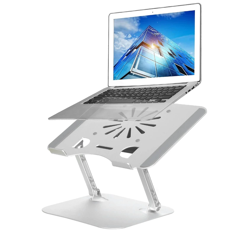 Upgraded Adjustable Laptop Stand with Cooling Fan, Ergonomic Multi-Angle Computer Laptop Stand, Portable Laptop Holder Compatible with MacBook, Air, Pro, Dell XPS, Alienware All Laptops 11-17.3"