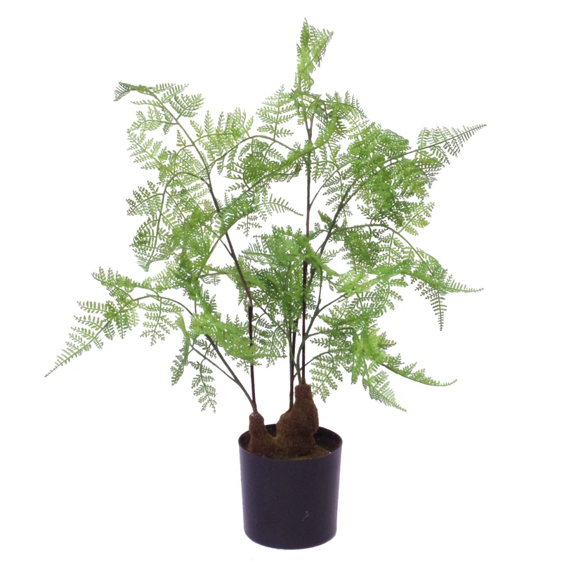 Leaf Artificial Realistic Natural Look Pot, Moss Fern Small, 60cm