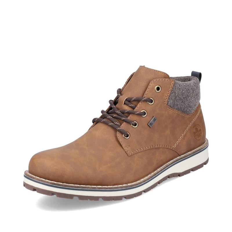 Rieker Men Ankle Boots 38419, Men´s Lace-up Ankle Boot,Water Repellent,riekerTEX,Transition Shoe,Boot,Half-Boot,Brown (Braun / 24),45 EU / 10.5 UK
