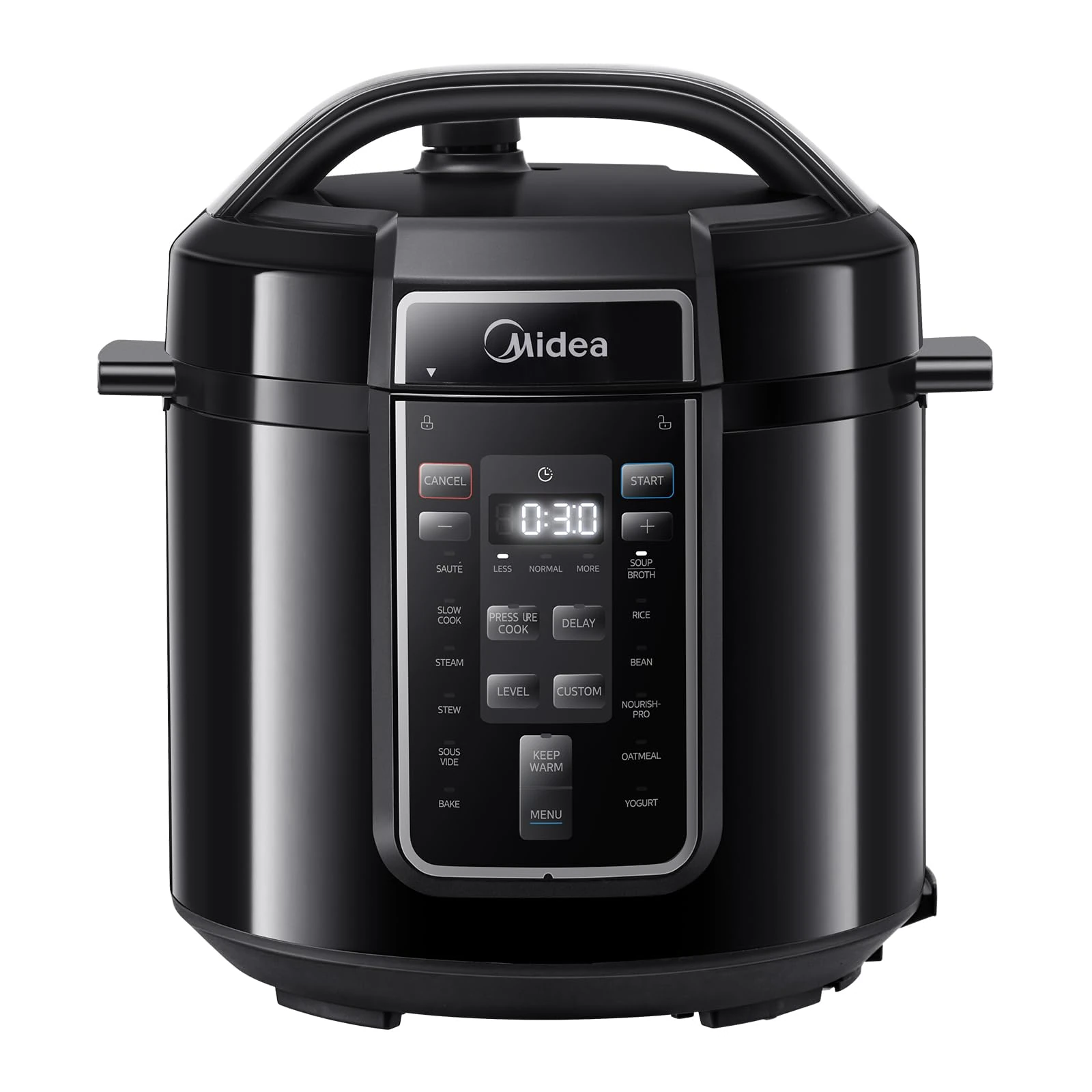 Midea Pressure Cooker 6L, 70% Faster 14 Presets, Nourish Pro, 9-in-1 Multi Cooker(Yogurt Maker, Rice Cooker, Slow Cooker, Sauté, Steamer,etc.) Stainless Steels Inner Pot Non-Stick Dishwasher Safe