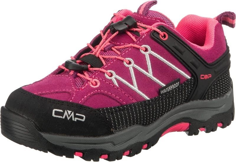 CMP Kids Rigel Low Trekking Shoes Wp Hiking, Berry-Pink Fluo, 6.5 UK