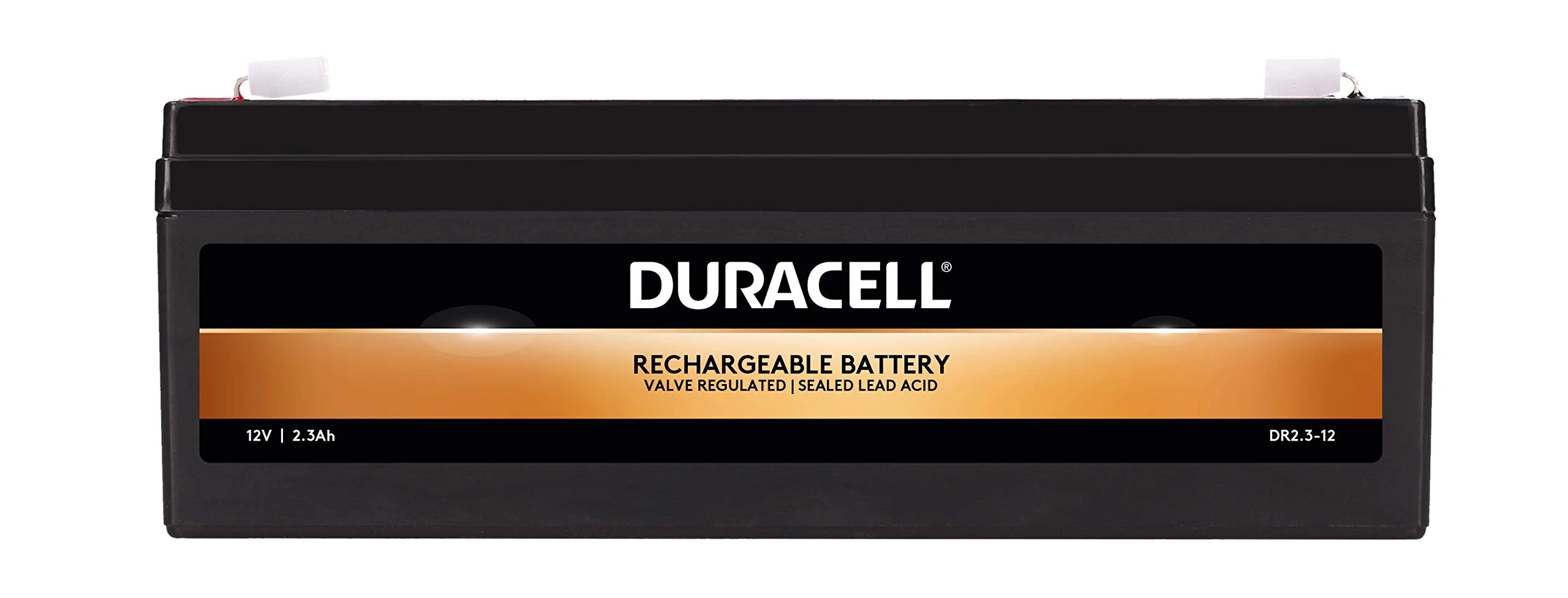 Duracell Original DR2.3-12 Valve Regulated Lead Battery - 12V | 2.3Ah- Replaces FG20201 | LP12-2.3S | PS-1223 | RT1223 | 537-5450 | NP2.3-12 | Y2.3-12