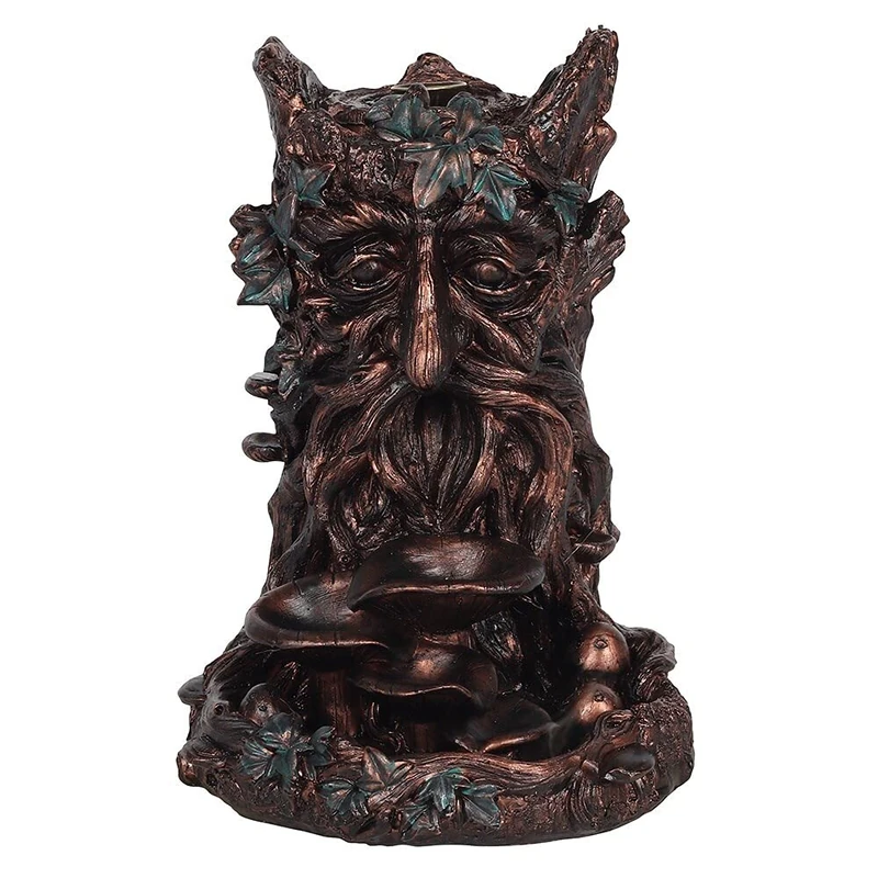 Unique Bronze Tree Man Backflow Incense Burner - 18cm x 13cm (1 Pc.) - Eye-Catching Design - Enhance Relaxation & Meditation - Ideal for Artistic Home Decor