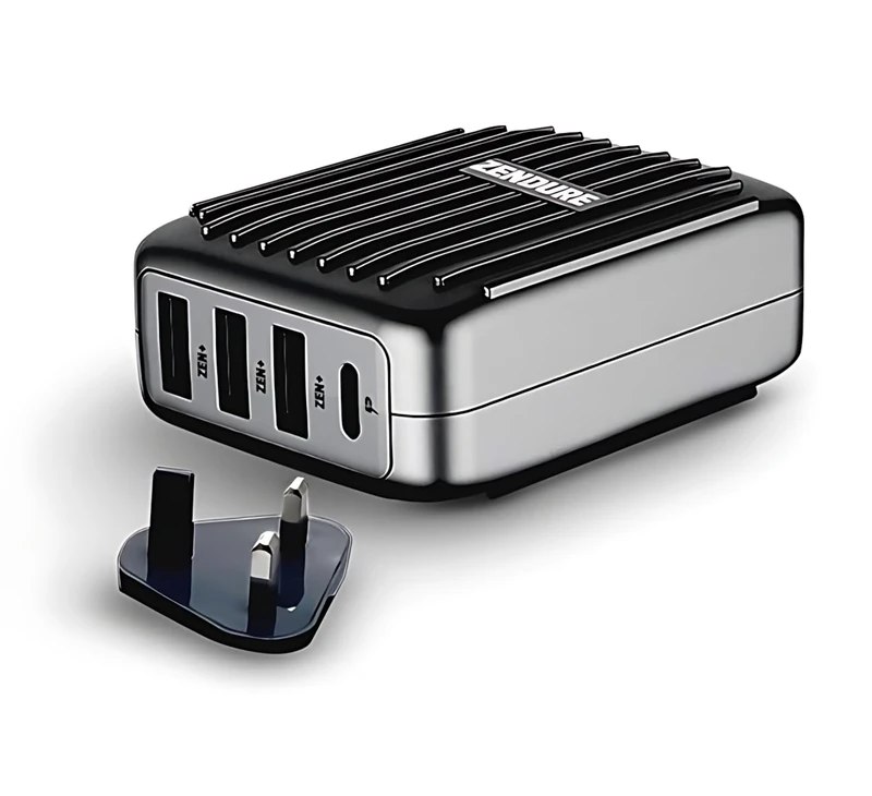 Zendure SuperPort 61W USB-C Charger (Crush-Proofed, 61W Power Delivery for iPhone, MacBook, iPad, Android, Nintendo Switch and many more, USB-C, EU, UK and US Adapter), Black