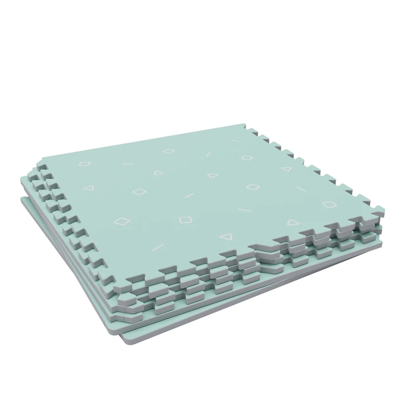 TP Toys Active Tots Premium Play Safety Mats - 6 Tiles And 10 Edging Strips Included. Kids Foam Play Mat, Reversible Waterproof Non Toxic Portable Floor Mat For Baby - Suitable For 12+ Months - Image 1