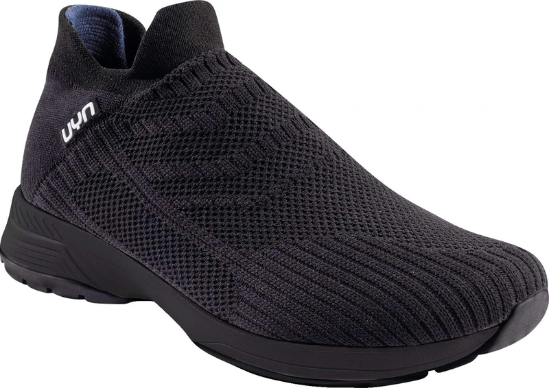 UYN Y100025-B452 Free Flow Master Black Sole Sneaker Men Black/Carbon UK 9.5