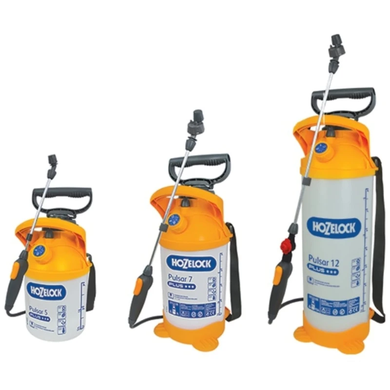 HOZELOCK - Pressure Sprayer Pulsar Plus 5L : Ideal for Small Gardens, Combines Practicality, Safety and Comfort, Separate Carrying Handle, Doser, 30cm Aluminium Lance [4310 1240]