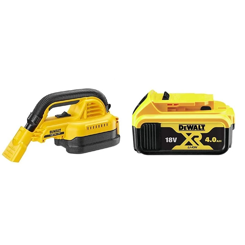 DEWALT DCV517N-XJ XR Handheld Vacuum, 18 V, Black/Yellow & 18V XR Lithium-Ion Battery