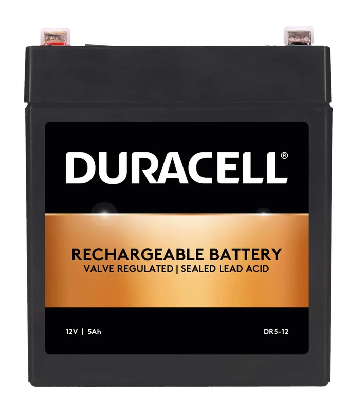 Duracell Original DR5-12 Valve Regulated Lead Battery - 12V | 5Ah - Replaces NP5-12 | NP5-12T | LSLA5-12 | HSC12-5 | LP12-5.0