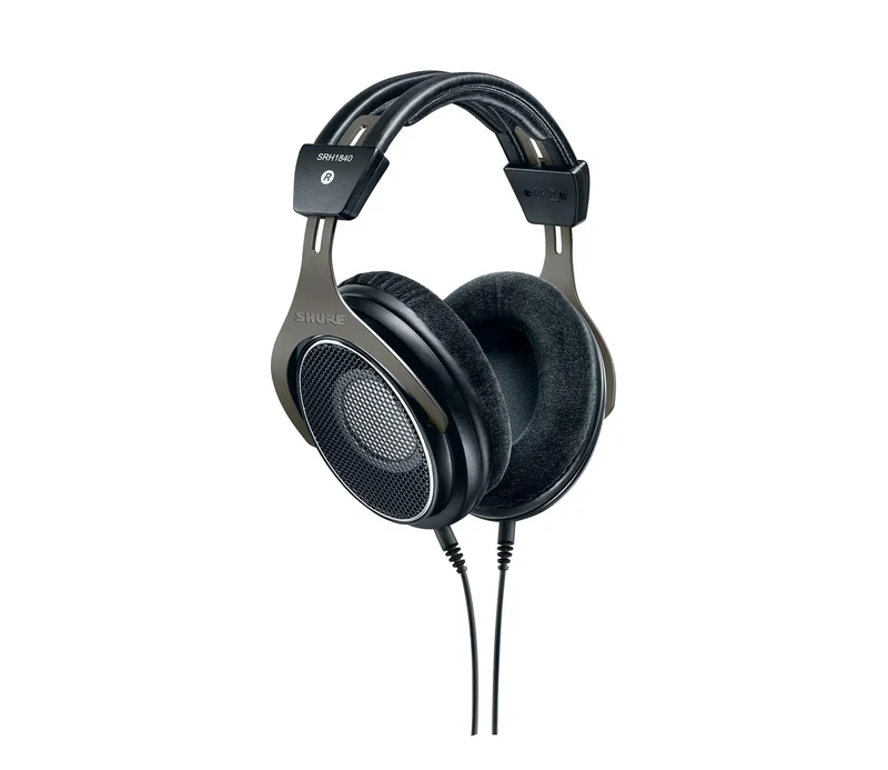 Shure SRH1840 Professional Open-Back Premium Headphones, Natural Sound with Smooth, Extended High-End and Accurate Bass, Wide Stereo Image, Individually Matched Drivers, Black/Silver