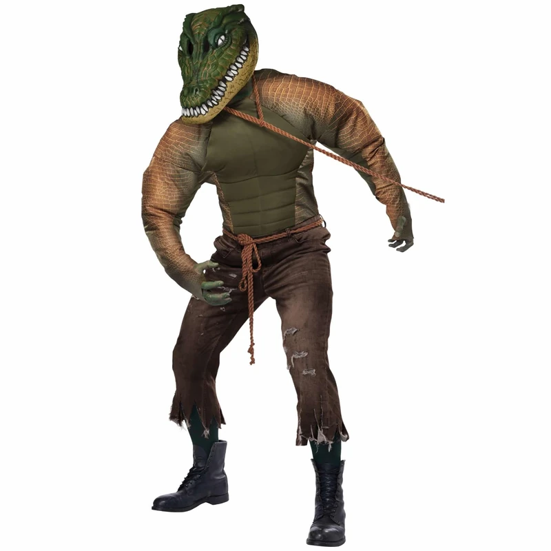 California Costumes Mens Gator Man Adult Halloween Costume - Green - L/X-L