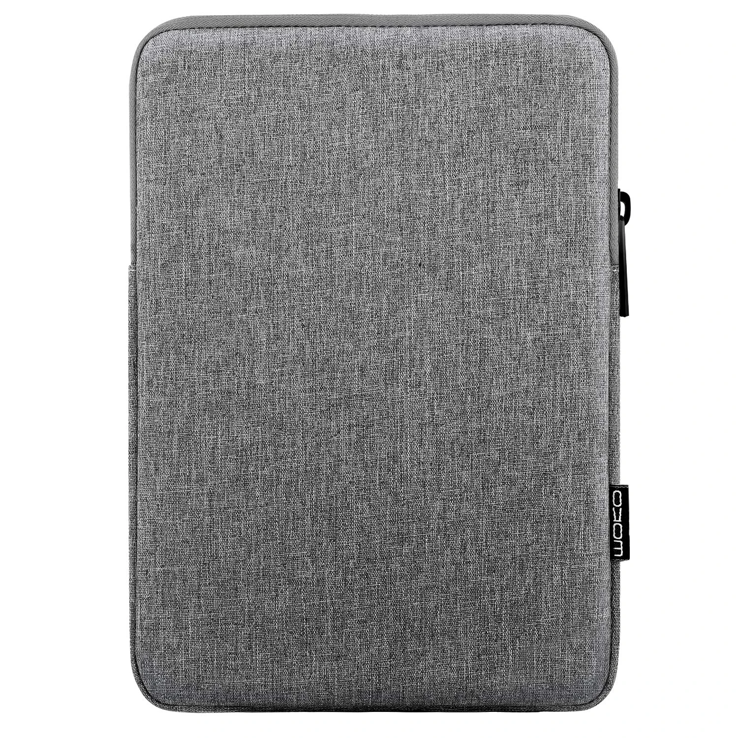 MoKo 12.9 Inch Tablet Sleeve Fits 13 Inch New iPad Pro M4 & Air M2 2024,iPad Pro 12.9 M2&M1,Galaxy Tab S8+/S9+ 12.4,Polyester Bag Fit with Apple Pencil or Smart Keyboard, Light Gray
