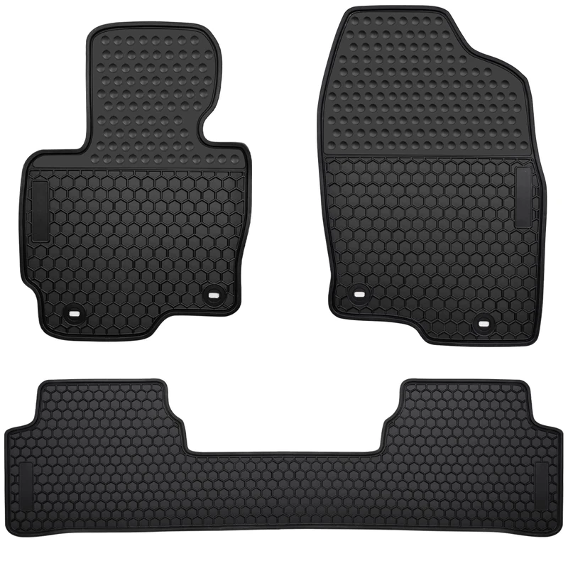 Ucaskin Car Floor Mats Custom Fit for Mazda CX 5 CX-5 SUV 2013 2014 2015 2016 Odorless Washable Rubber Foot Carpet Heavy Duty Anti-Slip All Weather Protection Car Floor Liner-Black