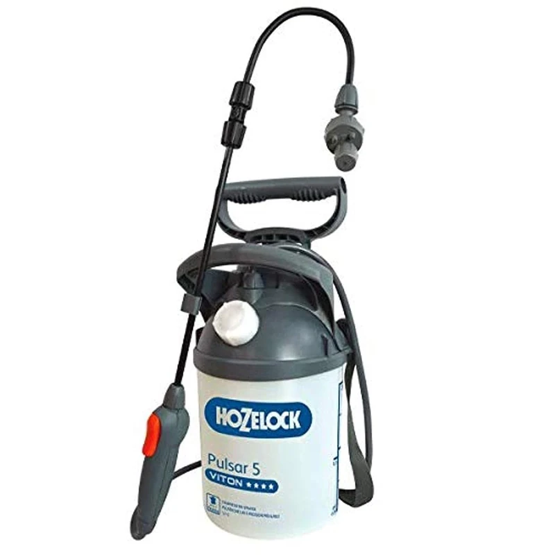 HOZELOCK - Pressure Sprayer Pulsar Viton 5L : Ideal for Treatments (Wood, Diy, Garden), Combines Practicality, Safety and Comfort, Separate Carrying Handle, Multi-jet Nozzle [5310]