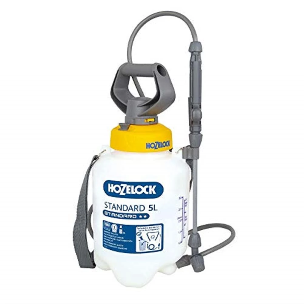 HOZELOCK - Pressure Sprayer Standard 5L : Versatile, Easy-to-use Sprayer, Ideal for Water-based Solutions (Insecticides, Fungicides, Weedkillers, Fertilisers), 20cm Lance [4230 0000]