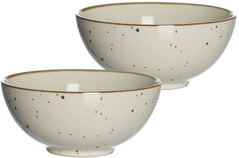 Ritzenhoff & Breker Buddha Bowls Xico Set of 2, 950 ml Each, Cream, Ceramic - Image 1