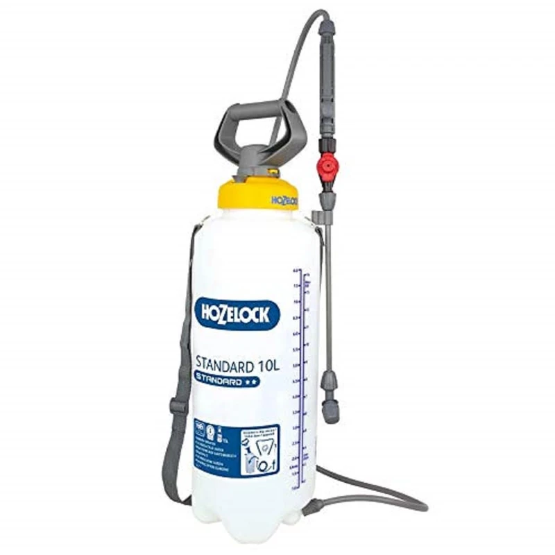 HOZELOCK - Pressure Sprayer Standard 10L : Versatile, Easy-to-use Sprayer, Ideal for Water-based Solutions (Insecticides, Fungicides, Weedkillers, Fertilisers), 30cm Lance [4232 0000]