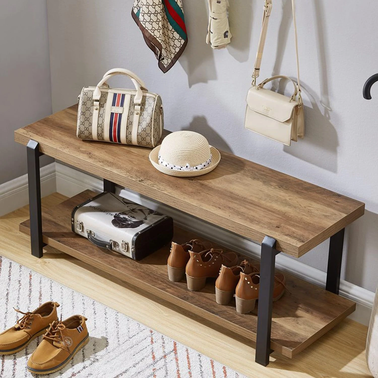 FOLUBAN Rustic Bench