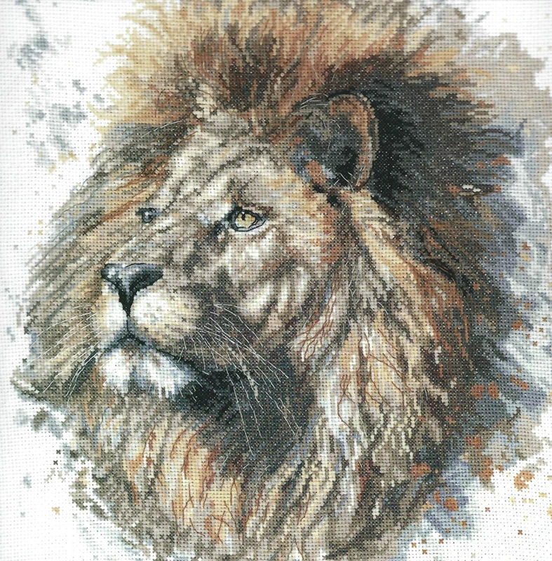 My Cross Stitch Bree Merryn, Lex The Lion, 12x12 inches - Image 1