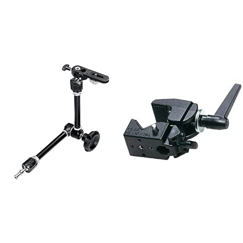 Manfrotto Variable Friction Arm with Bracket, Black & 035 Ftc Super Clamp