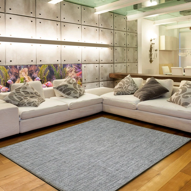 Tadi & Imperio1979 Woven Vinyl Rug for Living Room Fine Beige Size 120 x 170 cm