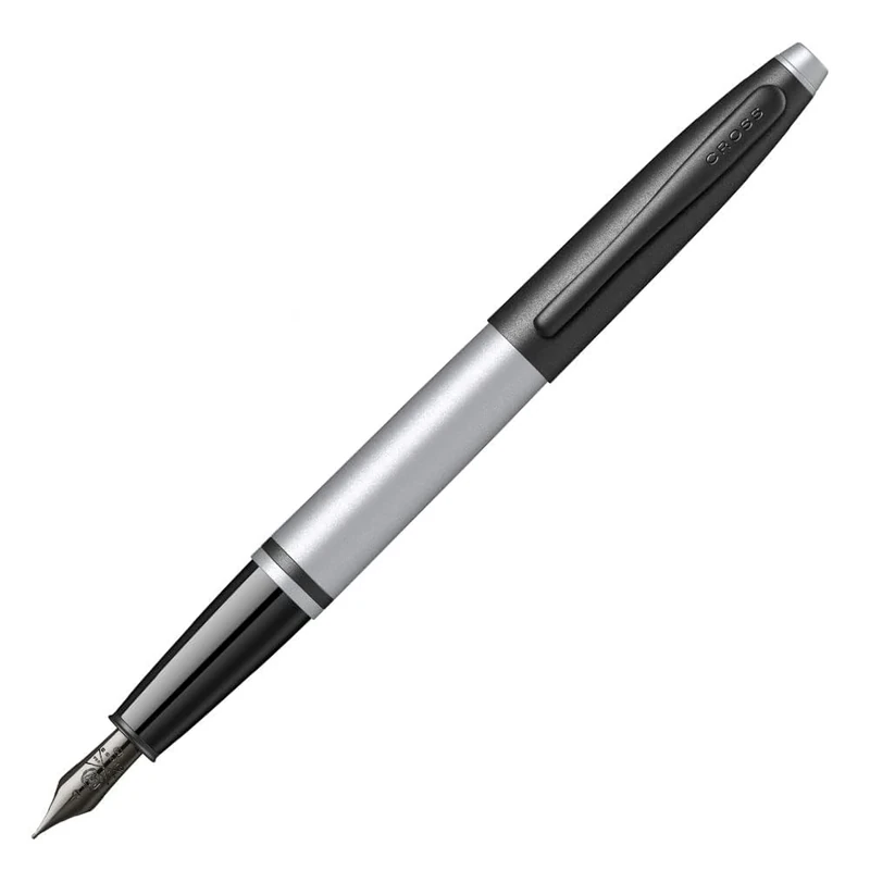 Cross Calais Matte Gray and Black Lacquer Fountain Pen