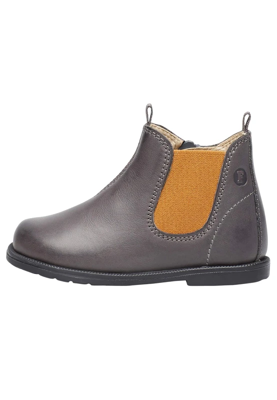 Falcotto Winter Wood Chelsea Boot Nappa Leather with Zip, gray, 2.5 UK Child