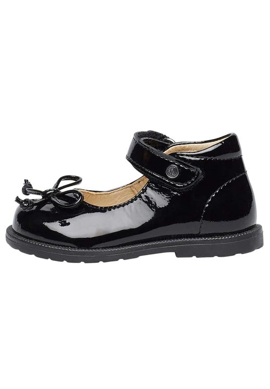 Falcotto AMARANTA-Mary Jane in Patent Leather with Bow, Black, 2 UK Child