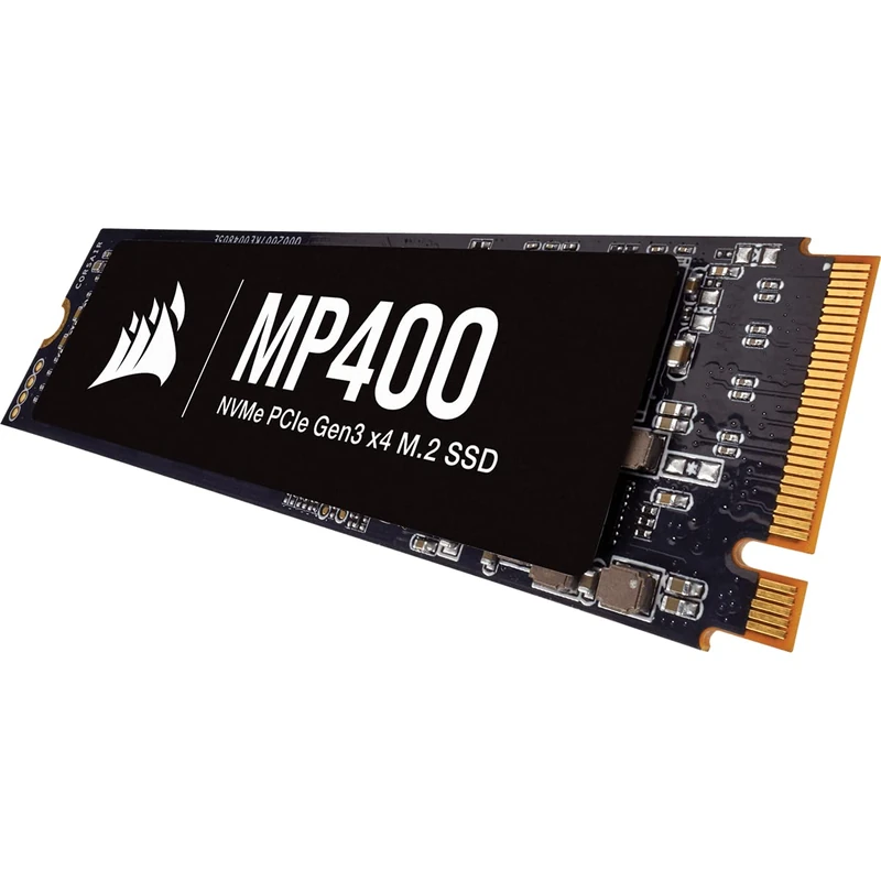 Corsair MP400 8TB M.2 NVMe PCIe x4 Gen3 SSD (Sequential Read Speeds of up to 3,480 MB/s, Write Speeds of up to 3,000 MB/s, High-Density 3D QLC NAND) Black