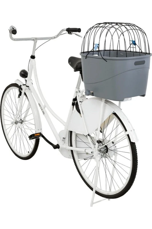 TRIXIE 13115 Bicycle Basket for Pannier Rack, Plastic/Metal, 3000 g, 36 x 47 x 46 cm