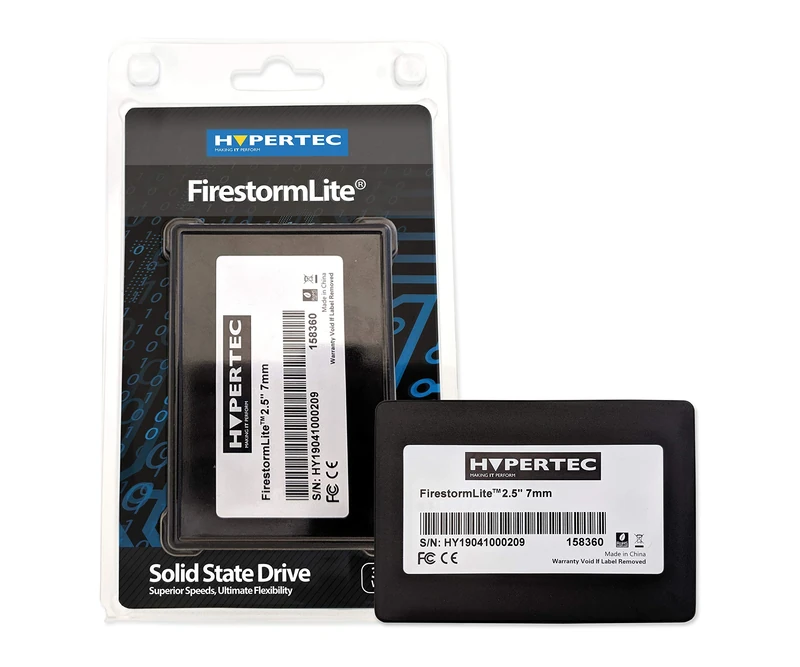 Hypertec FirestormLite 2TB 2.5" 7mm SATA 6Gbps SSD - Performance enhancing SSD, faster boot/load times, energy efficient and noise free