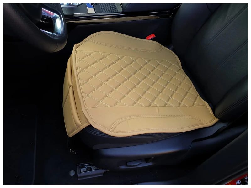 BREMER SITZBEZÜGE OT405 Faux Leather Seat Cover Compatible with Renault Scenic 4 Seat Cushion in Faux Leather Beige